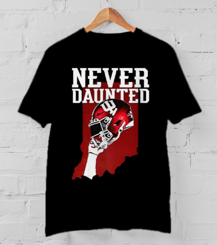 Never Daunted Indiana Hoosiers Football Helmet Pride T-Shirt