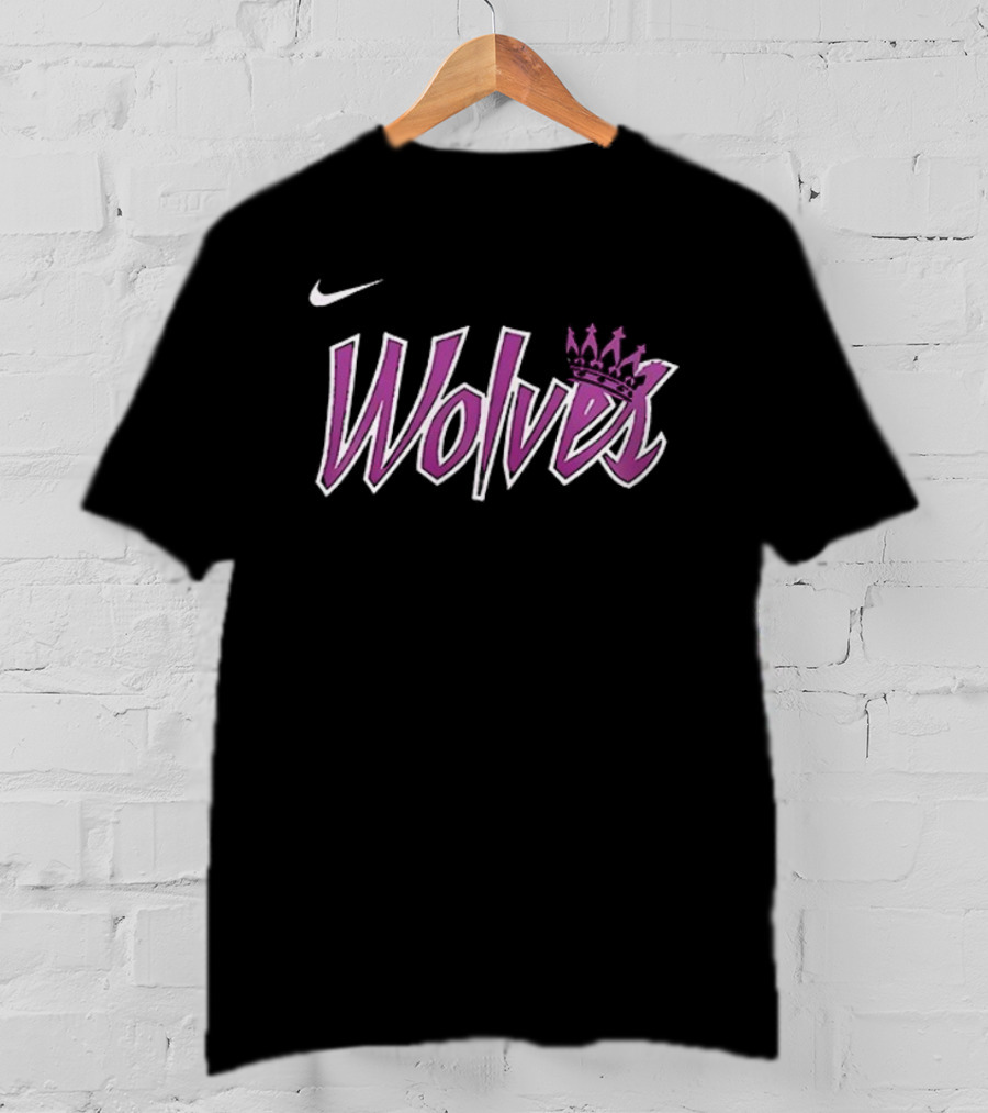 Nike Wolves Purple Crown Minnesota Timberwolves T-Shirt