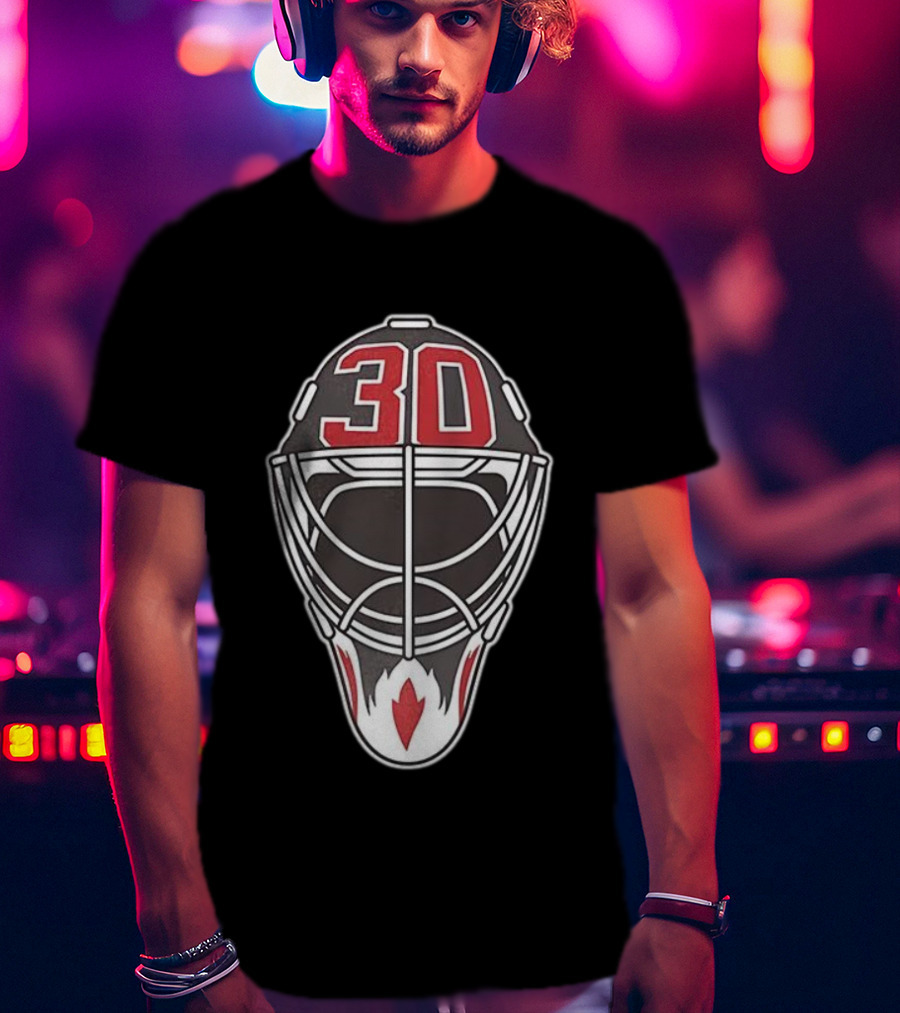 New Jersey Devils Number 30 Goalie Mask T-Shirt