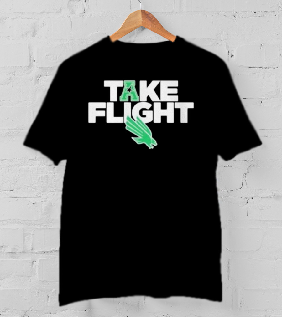 North Texas Mean Green Take Flight Conference USA Eagle T-Shirt