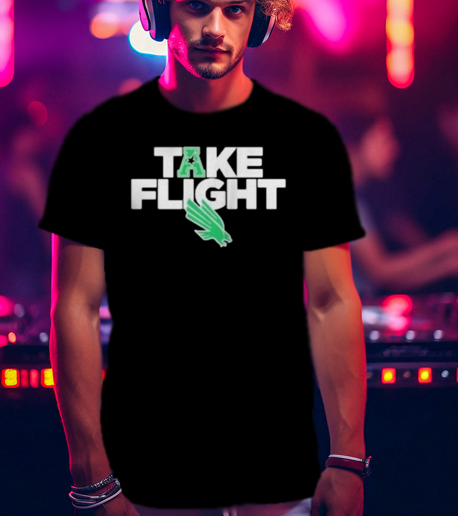 North Texas Mean Green Take Flight Conference USA Eagle T-Shirt
