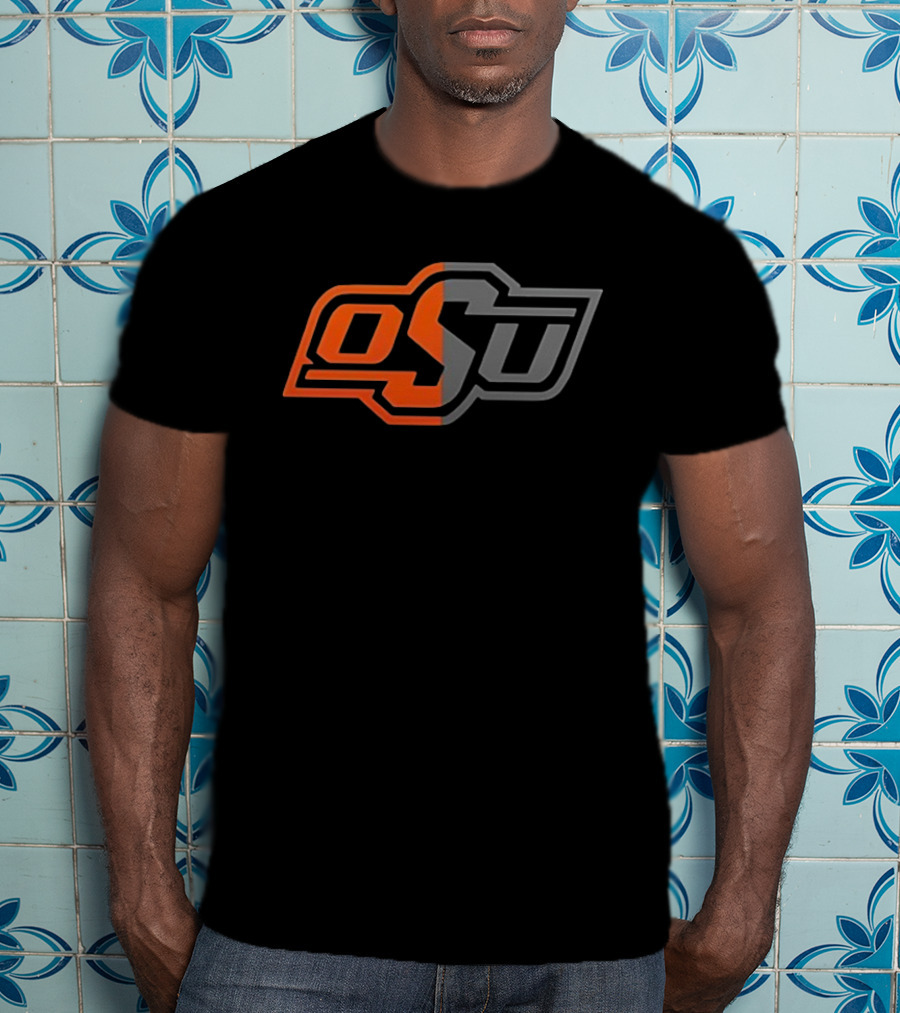Oklahoma State Cowboys OSU Back In Black Orange Gray T-Shirt