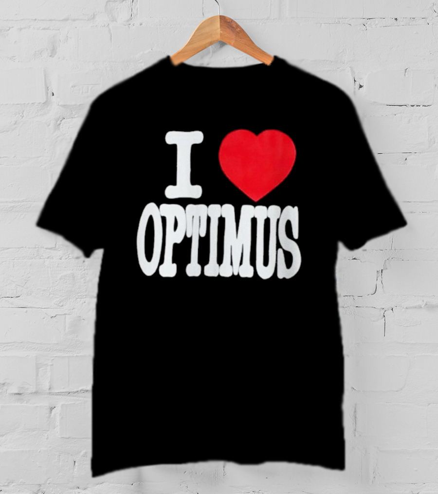I Heart Optimus Bold Statement T-Shirt