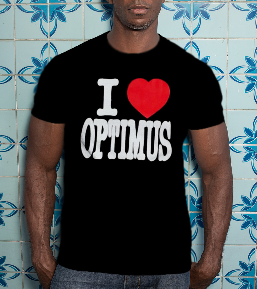 I Heart Optimus Bold Statement T-Shirt