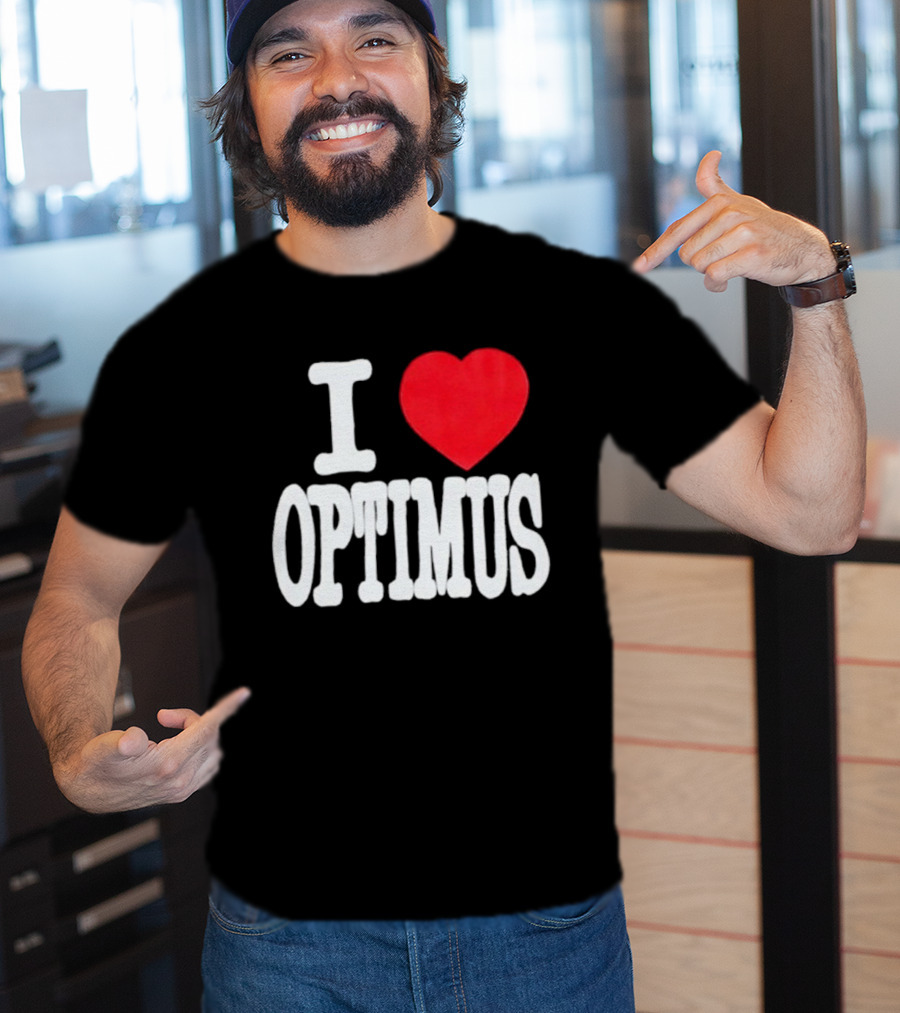 I Heart Optimus Bold Statement T-Shirt