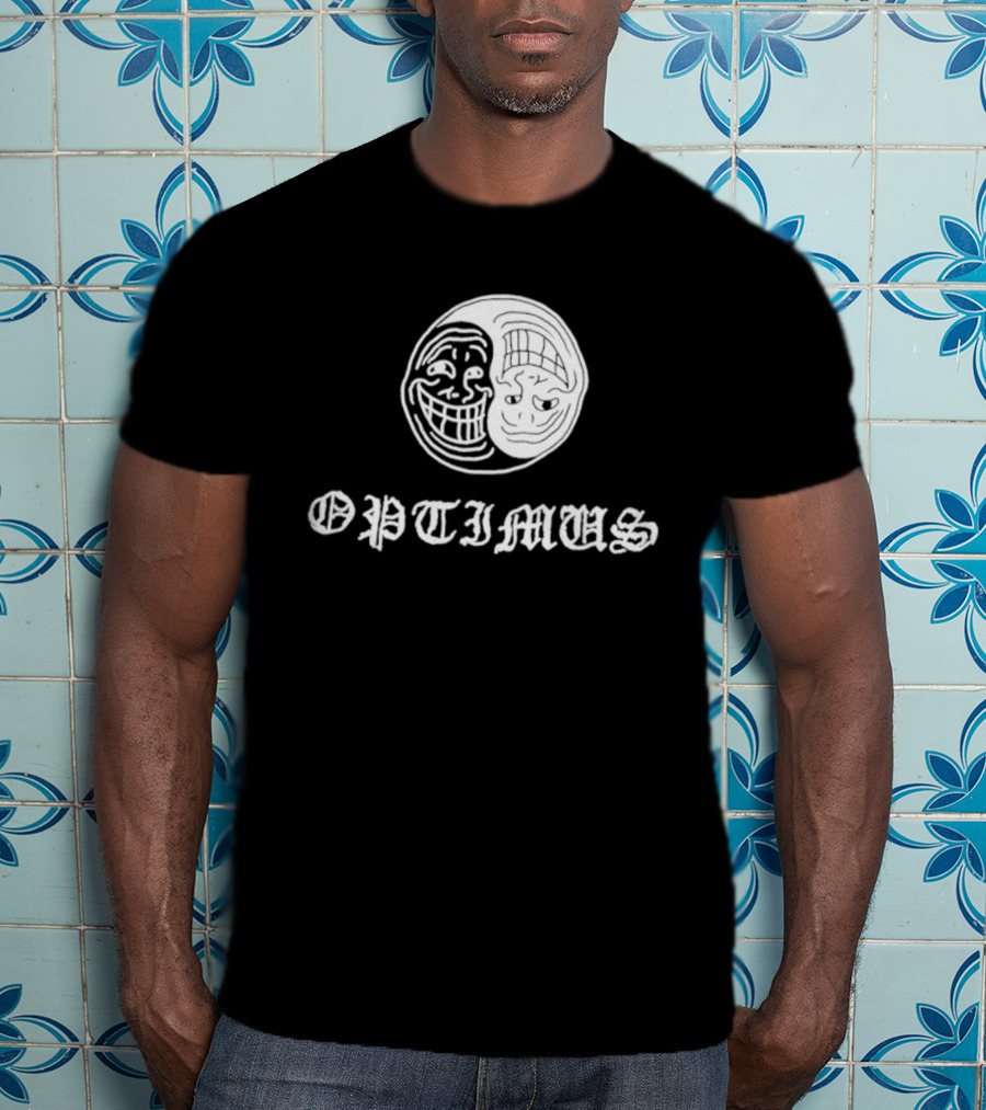 OPTIMUS Yin Yang Trollface T-Shirt