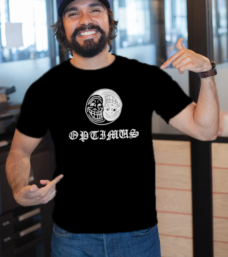 OPTIMUS Yin Yang Trollface T-Shirt