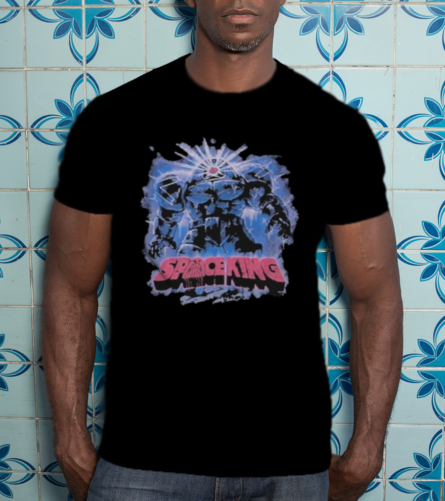 Space King Giant Robot Cosmic Warrior Vintage Design T-Shirt