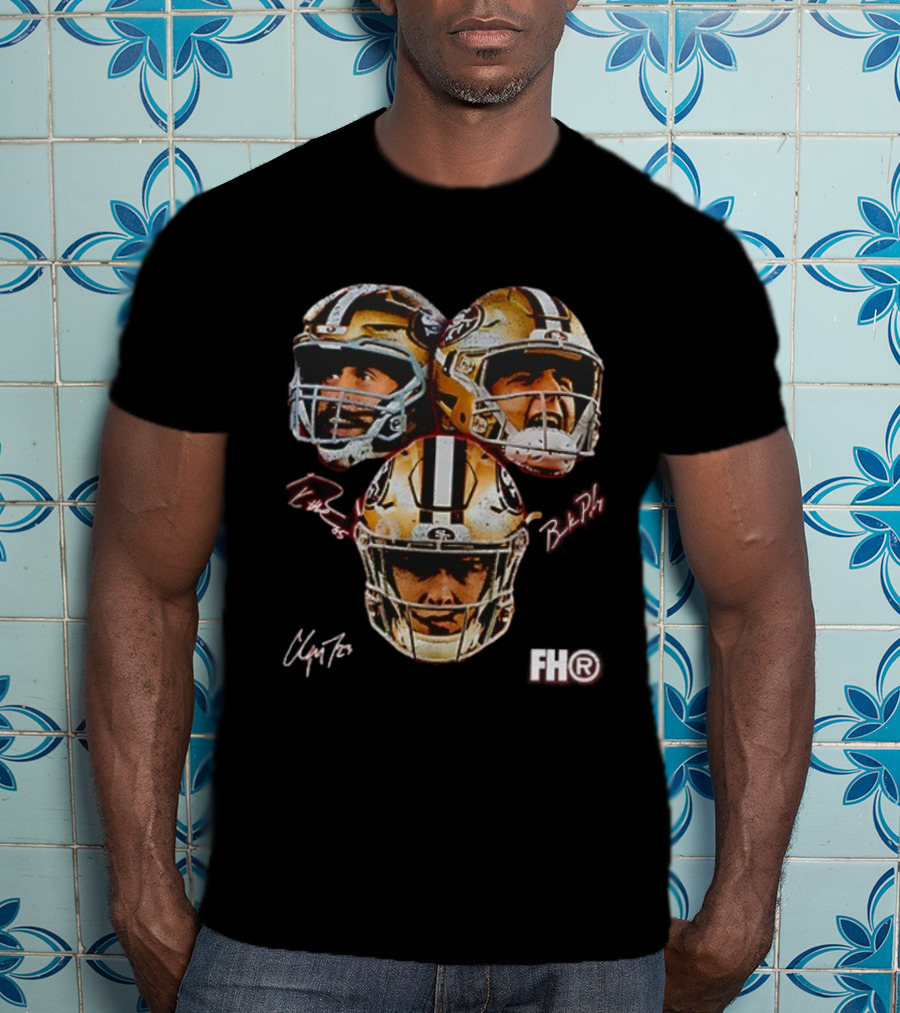 San Francisco 49ers Big 3 Faces Signatures FH® 49er Faithful T-Shirt