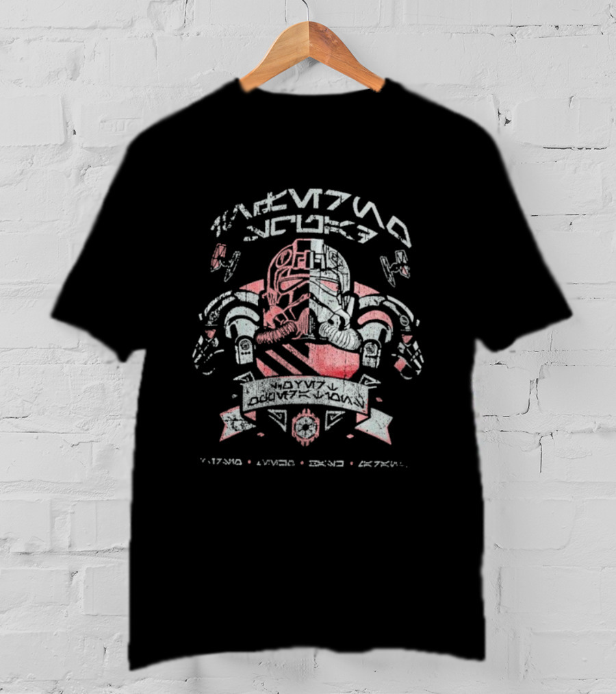 Star Wars Inferno Squadron Crest Aurebesh Script Helmet Symbol T-Shirt