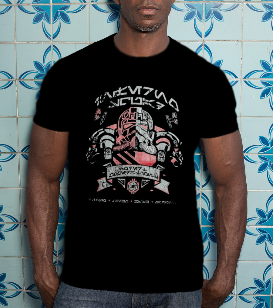 Star Wars Inferno Squadron Crest Aurebesh Script Helmet Symbol T-Shirt