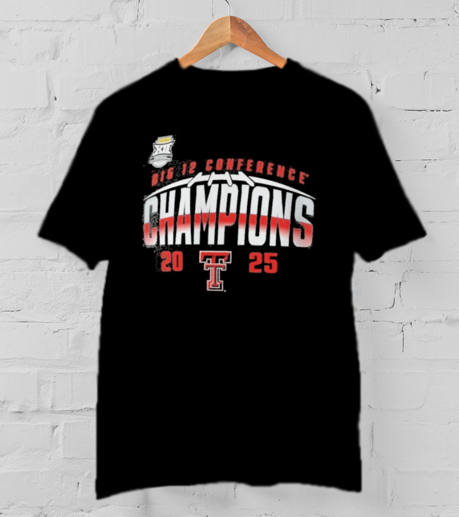 Texas Tech Red Raiders Big 12 Conference Champions 2025 T-Shirt