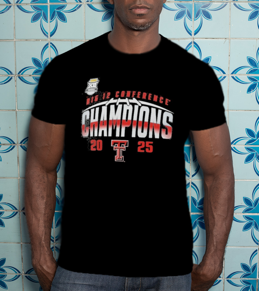 Texas Tech Red Raiders Big 12 Conference Champions 2025 T-Shirt