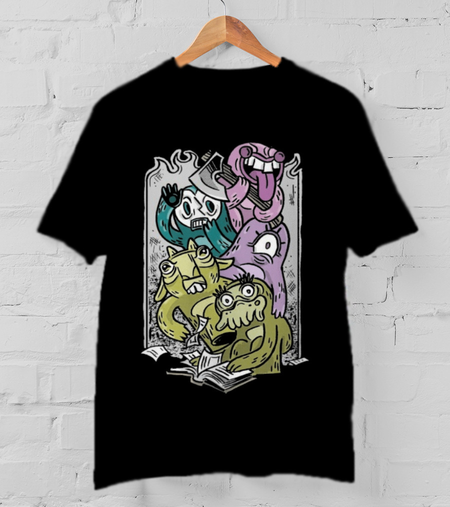 Starkid Lords In Black Colorful Monsters T-Shirt