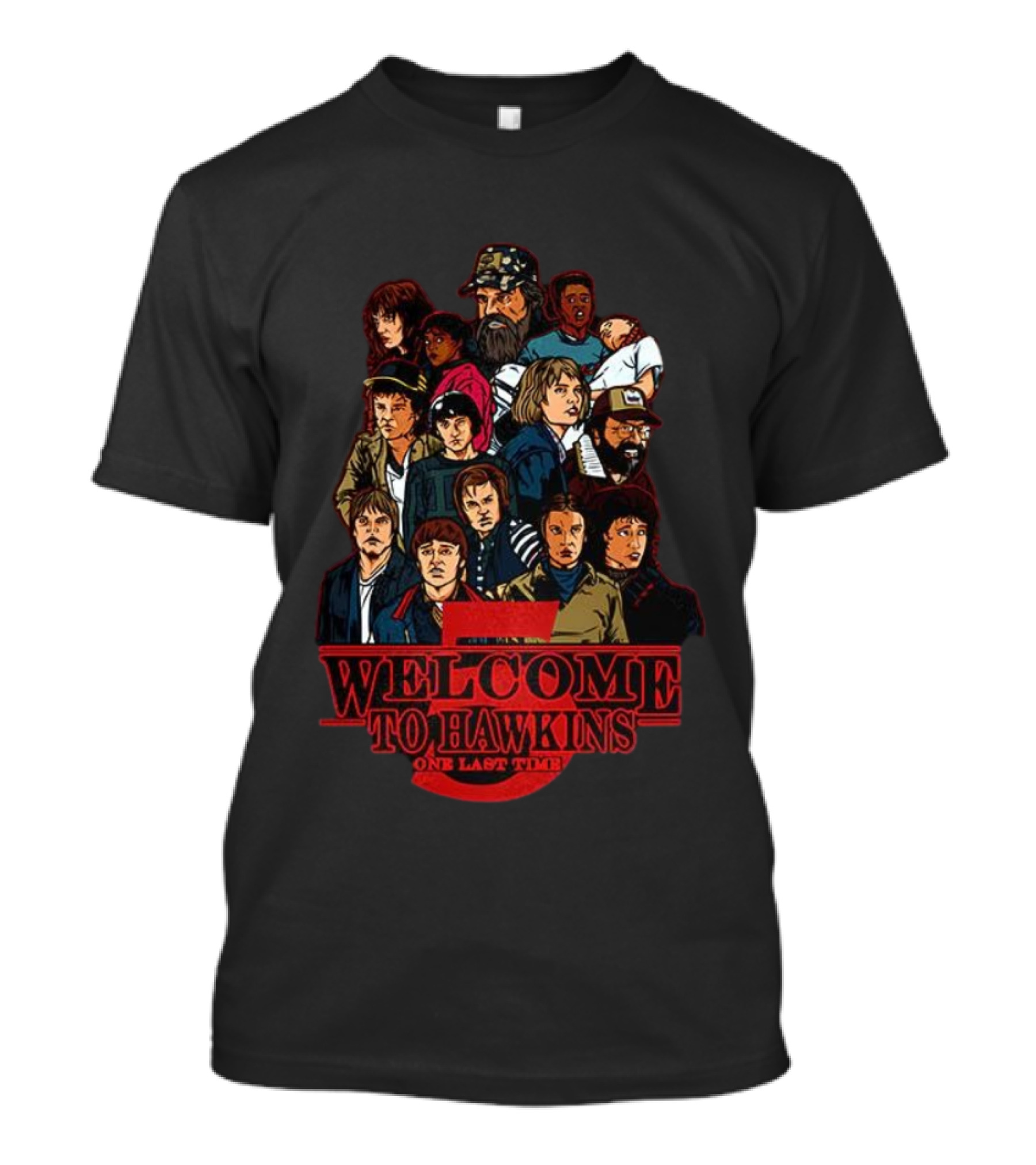 Welcome To Hawkins Stranger Things Final Season Characters One Last Time T-Shirt