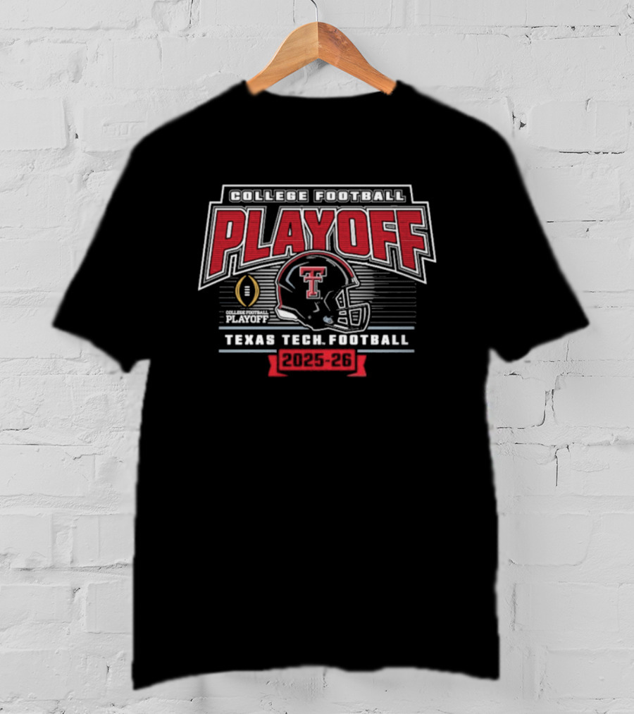 Texas Tech Football College Playoff 2025 Red Raiders Helmet T-Shirt