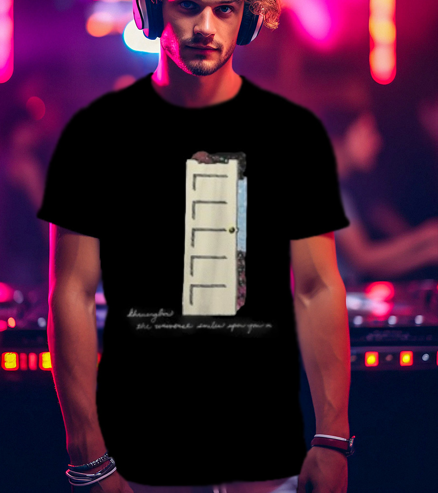 TUSHY The Universe Smiles Upon You 2025 Tour Door Art With Flowers And Pastel Colors T-Shirt