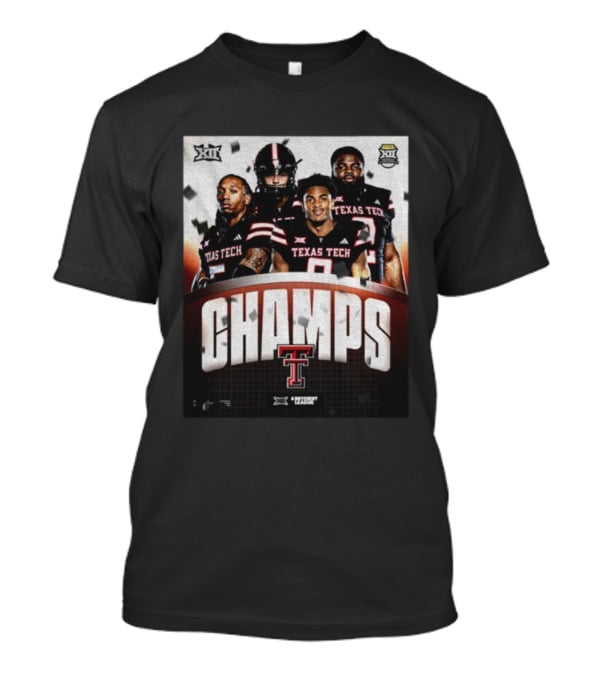 Texas Tech Big 12 Champs 2025 Football Victory Celebration T-Shirt
