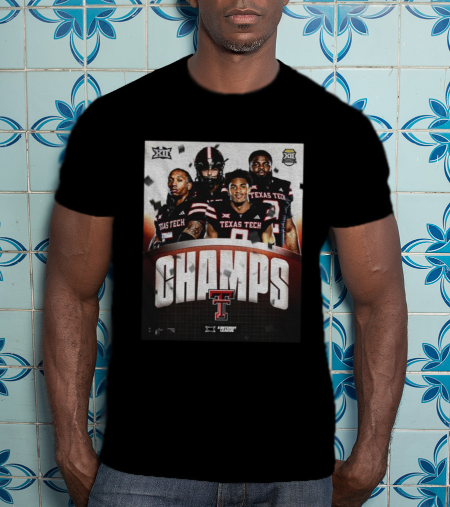 Texas Tech Big 12 Champs 2025 Football Victory Celebration T-Shirt