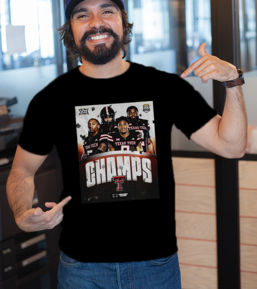Texas Tech Big 12 Champs 2025 Football Victory Celebration T-Shirt
