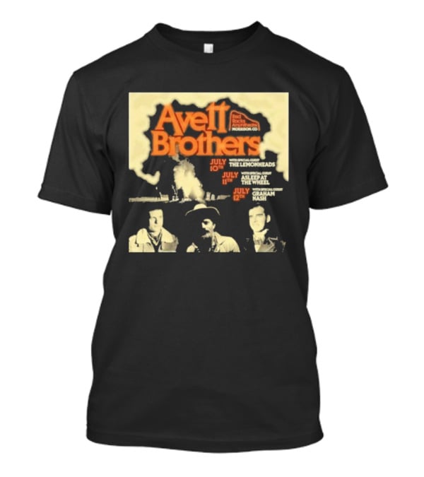 Avett Brothers Red Rocks Amphitheatre Morrison CO July 10-12 2026 Concert Dates T-Shirt