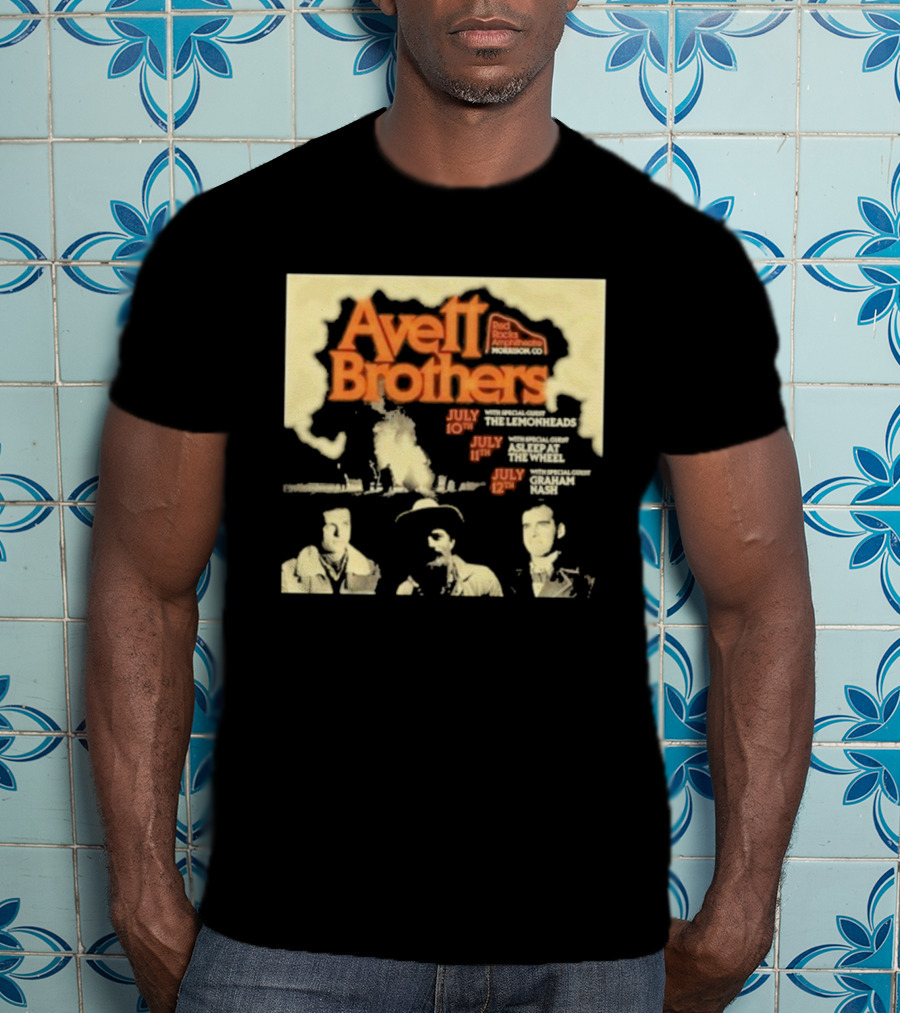 Avett Brothers Red Rocks Amphitheatre Morrison CO July 10-12 2026 Concert Dates T-Shirt