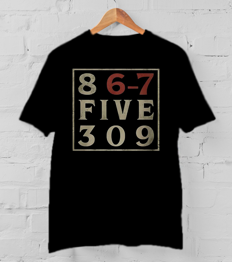 8 6 7 5 3 0 9 FIVE Jenny Retro Fan Favorite T-Shirt