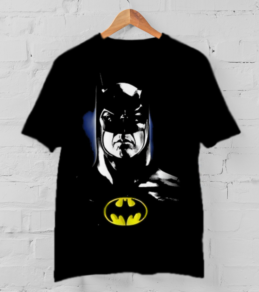 Batman Keaton Vintage Portrait Retro Style T-Shirt