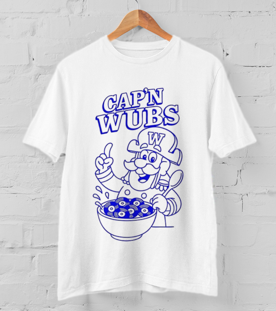 Cap’n Wubs Cartoon Character With Cereal Bowl T-Shirt