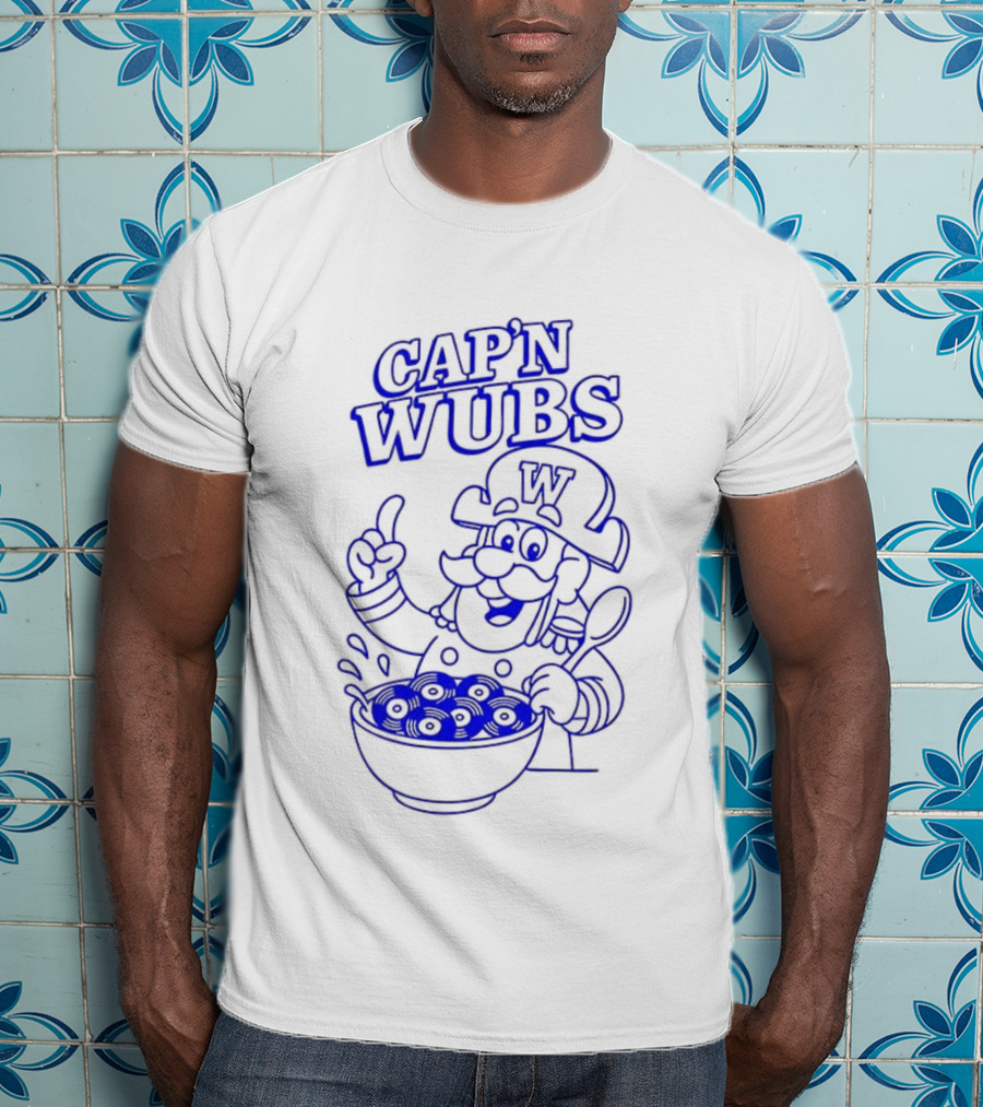 Cap’n Wubs Cartoon Character With Cereal Bowl T-Shirt