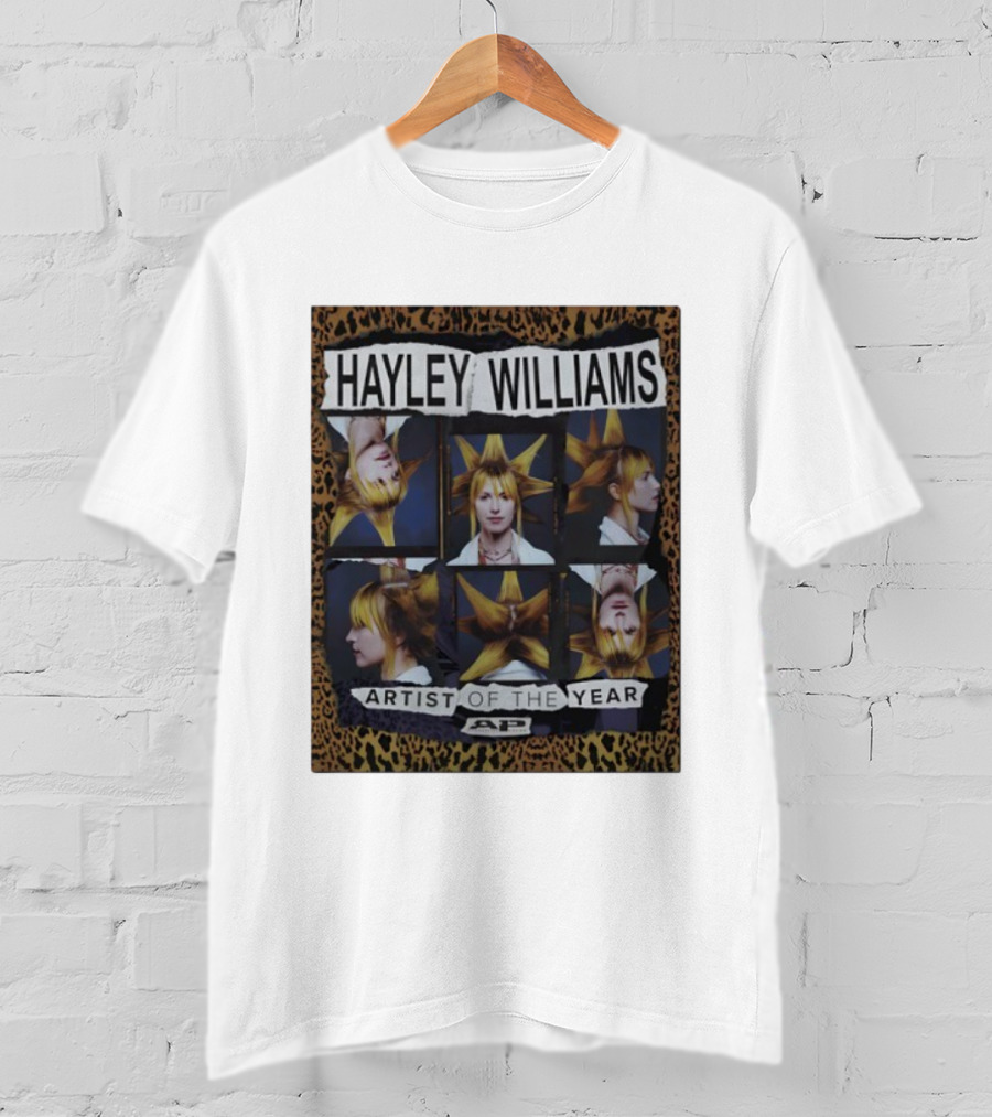 Hayley Williams Artist Of The Year AP Magazine Leopard Print Style T-Shirt