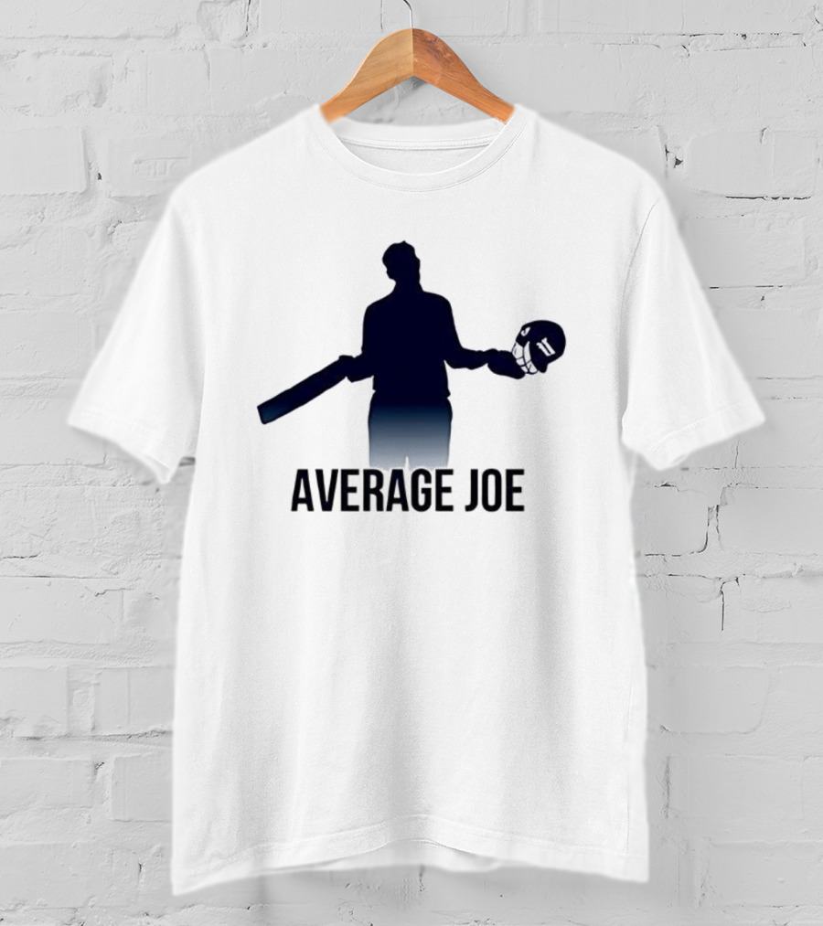 Joe Root Average Joe Cricket Bat Helmet Silhouette T-Shirt