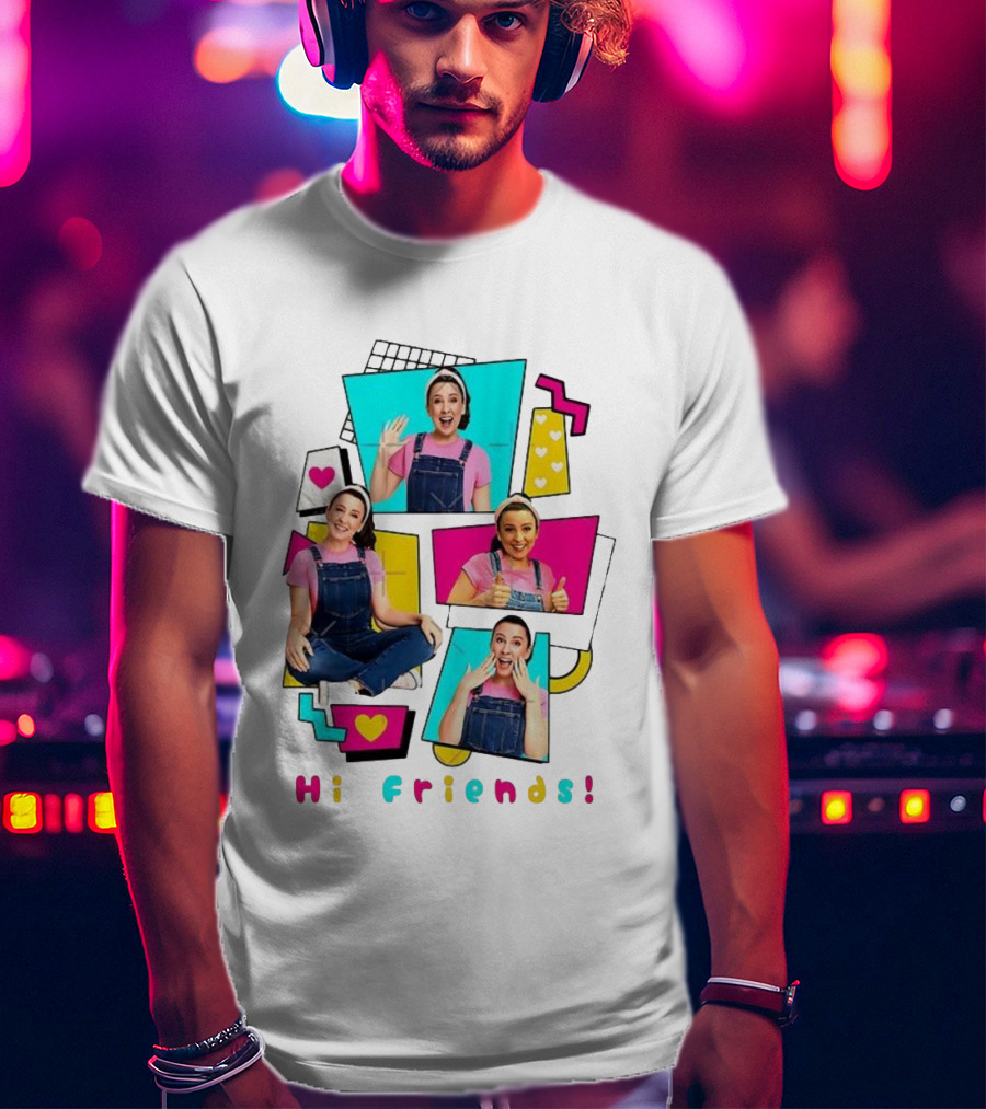 Hi Friends Ms. Rachel 80’s Vibe Retro Style T-Shirt