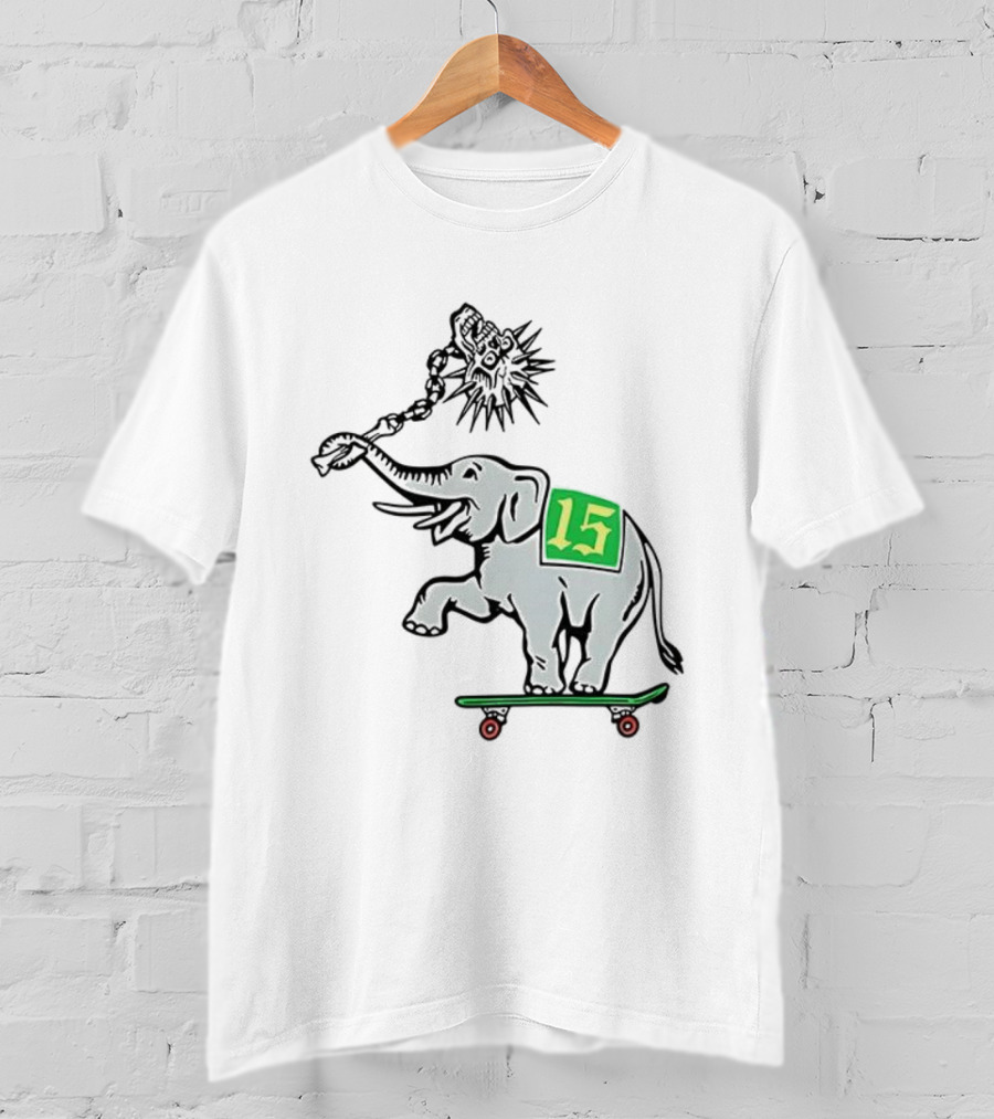 Oakland Elephant Skateboard Number 15 T-Shirt