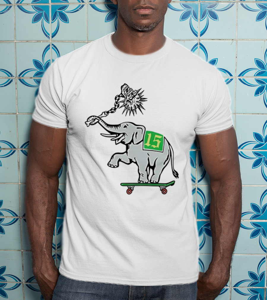 Oakland Elephant Skateboard Number 15 T-Shirt