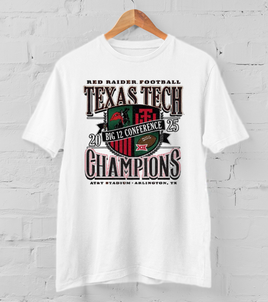 Texas Tech Red Raiders Football 2025 Champions Arlington TX T-Shirt