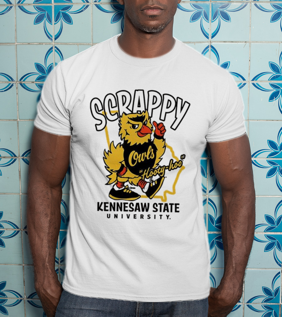 Scrappy Owls Hooty-hoo Kennesaw State University Mascot T-Shirt