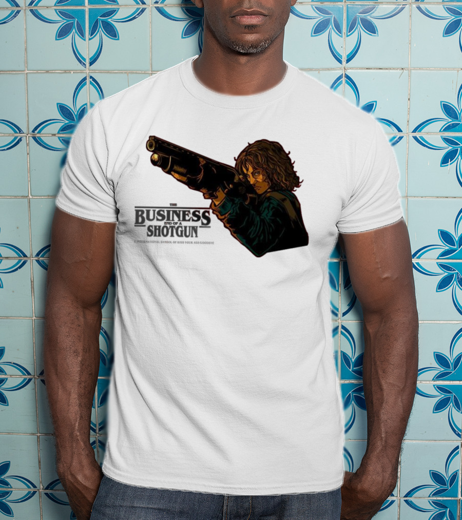 The Business End Of A Shotgun International Symbol Of Kiss Your Ass Goodbye T-Shirt