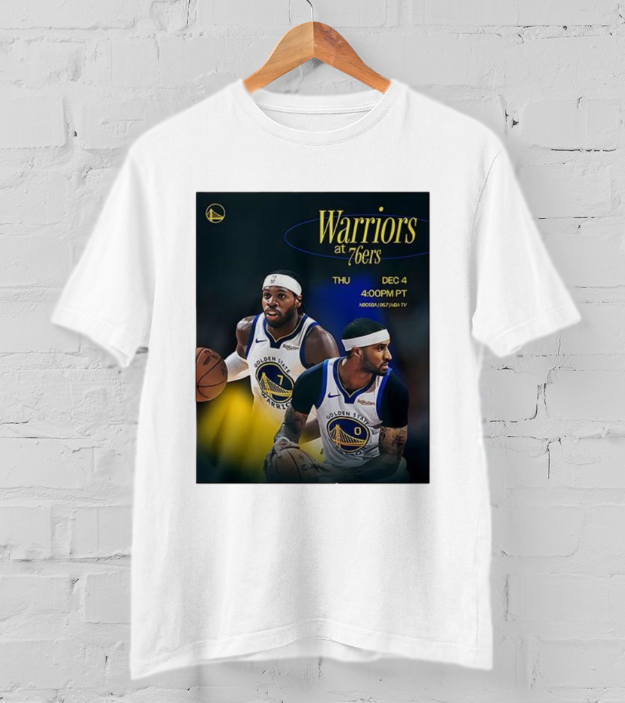 Warriors At 76ers Thu Dec 4 4:00 PM PT NBA TV T-Shirt