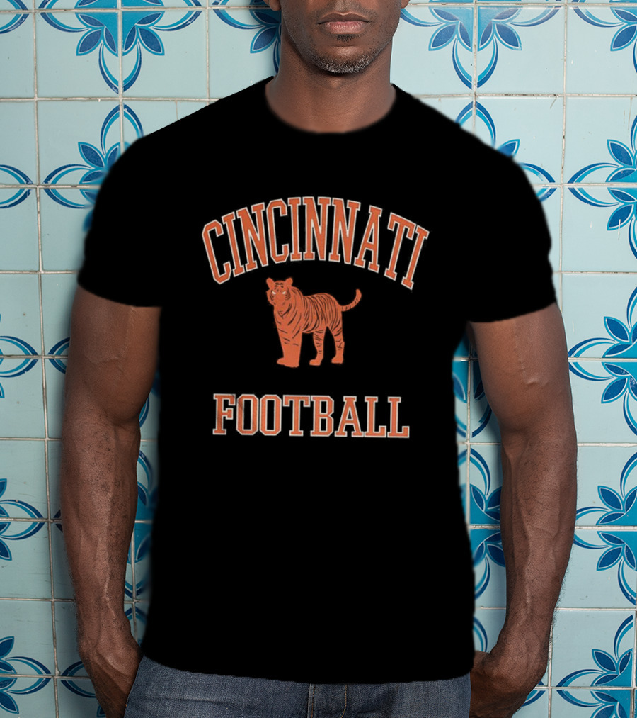 Cincinnati Football Tiger Mascot T-Shirt