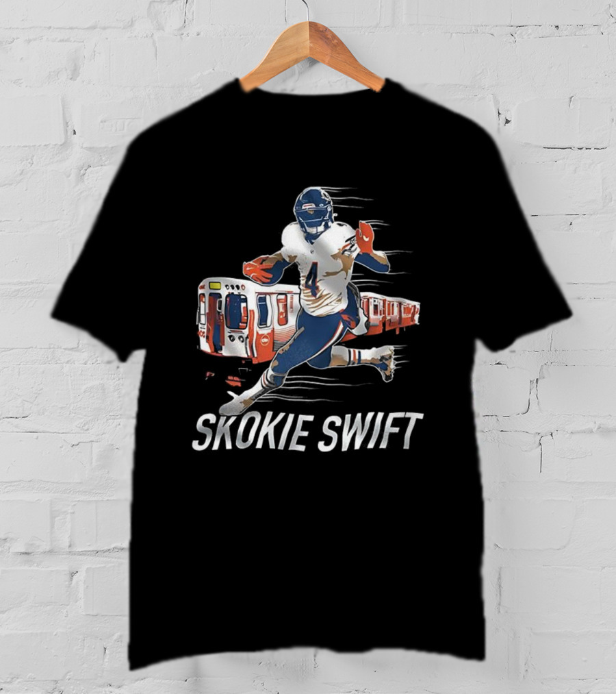 D’Andre Swift Chicago Football Skokie Swift Train Player Mashup T-Shirt