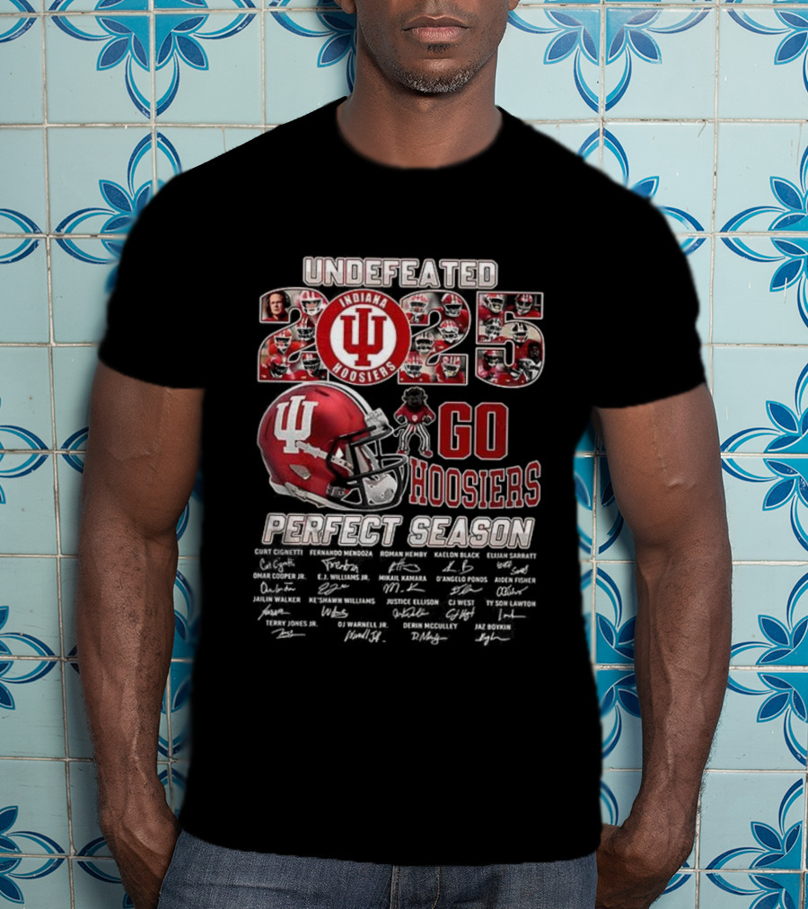 Indiana Hoosiers Undefeated 2025 Perfect Season Go Hoosiers T-Shirt