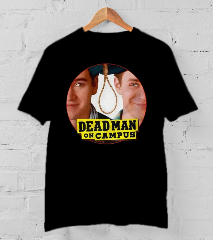 Dead Man On Campus 1998 Comedy Movie Vintage Noose Rope Collage T-Shirt