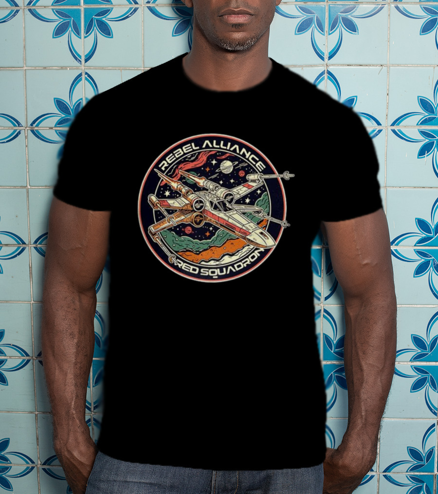 Rebel Alliance Red Squadron Star Wars X-Wing Space Adventure T-Shirt
