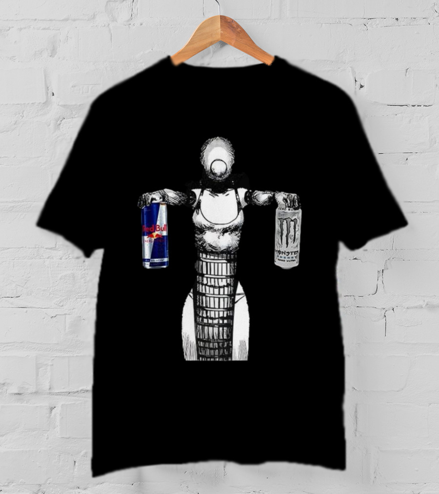 Reze Chainsaw Man Holding Red Bull And Monster Energy T-Shirt