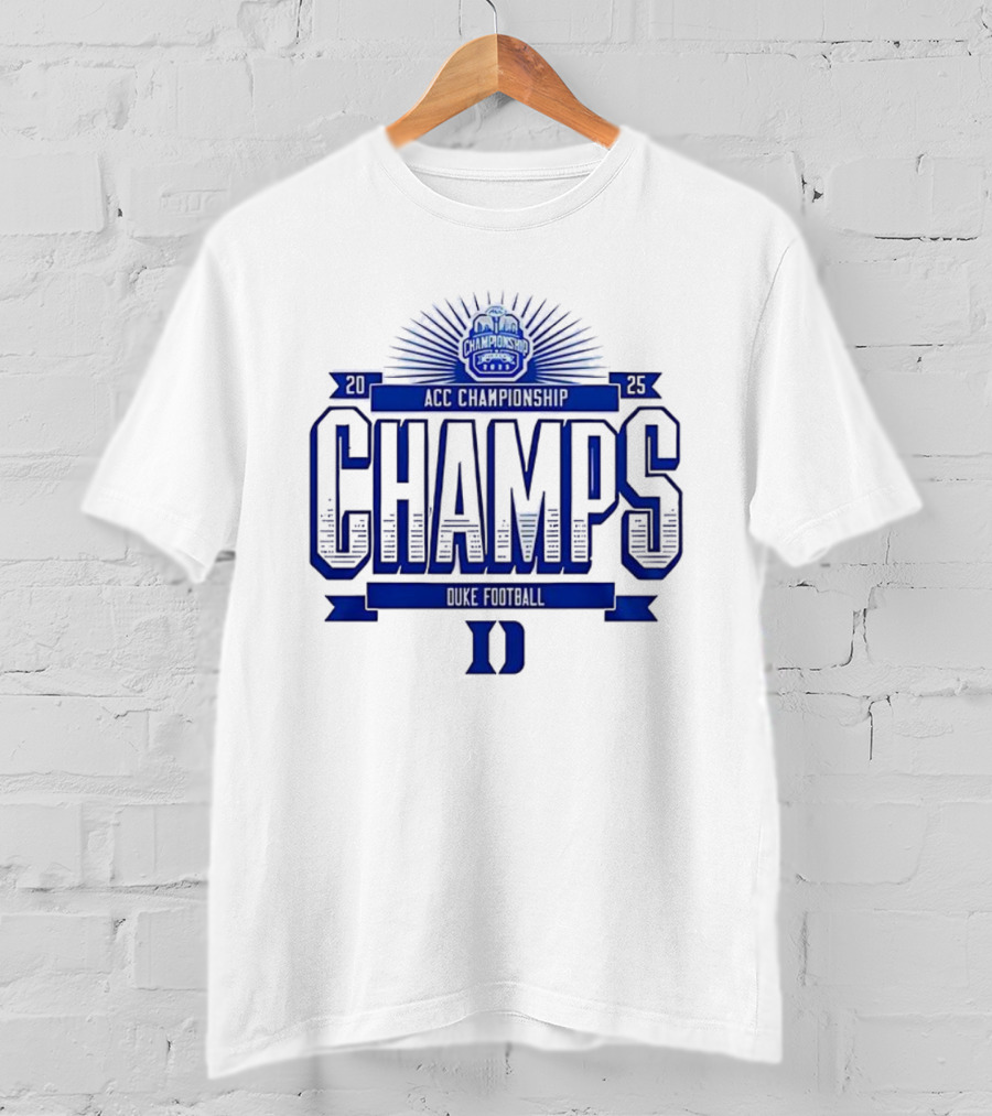 Duke Football ACC Championship Champs 2025 T-Shirt