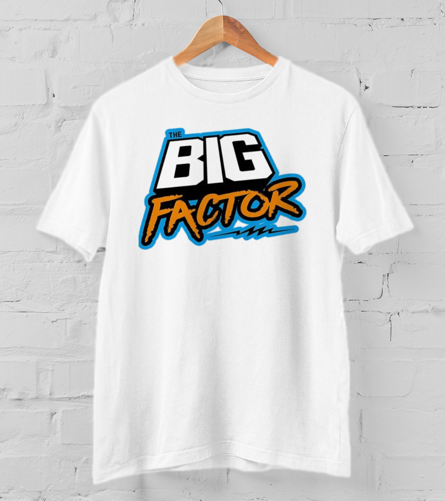 The Big Factor Text With Lightning Bolt Icon T-Shirt
