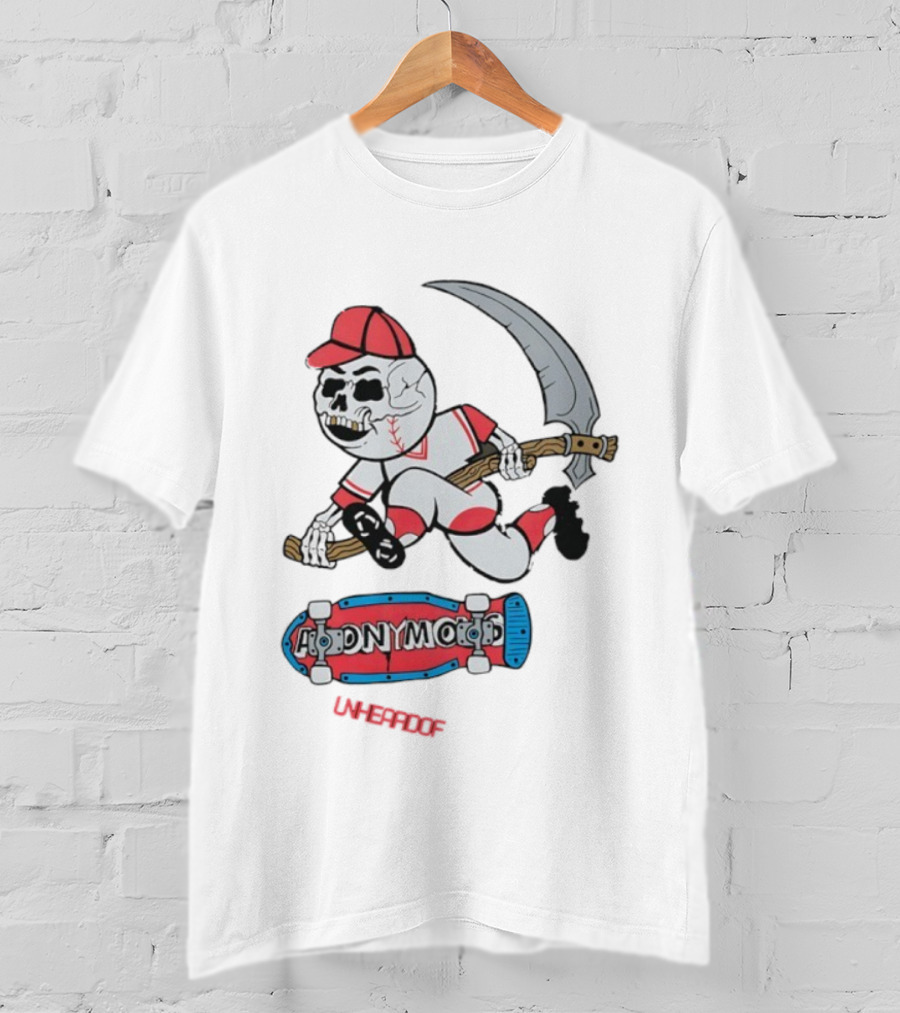 Unheardof Andymac Reaper Skater Baseball T-Shirt