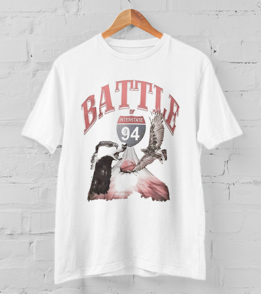 Battle Interstate 94 Wisconsin Basketball Showdown T-Shirt