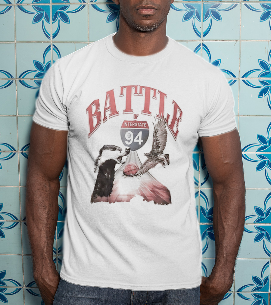 Battle Interstate 94 Wisconsin Basketball Showdown T-Shirt